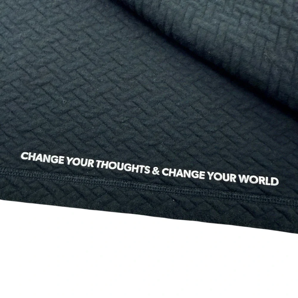 RHONE Mens Quilted 1/4 Snap Neck Pullover Sweatshirt Black Size XL - Picture 5 of 10